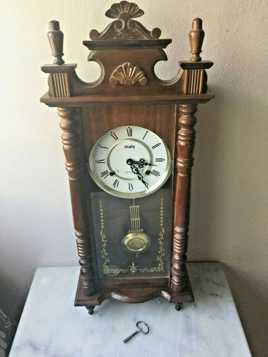 Maty wall clock - Wood - mid 20th century