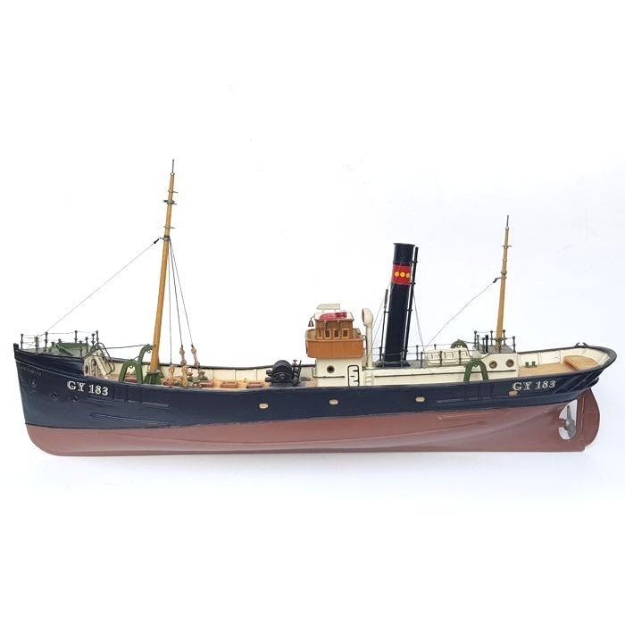 Modèle réduit de navire, Chalutier à vapeur GY 183 Ladysmith - Bois - Seconde moitié du XXe siècle