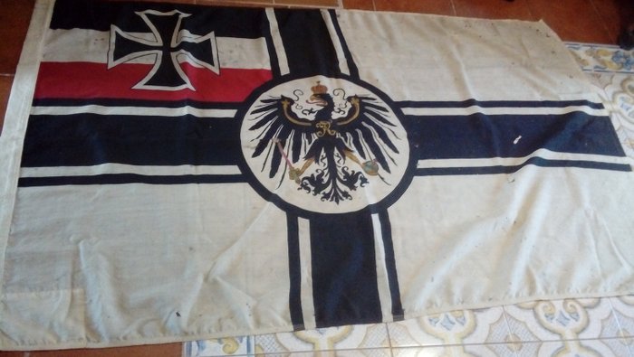 Alemania - Reichskriegsflagge / Bandera de la Marina Imperial Alemana - Bandera - 1900