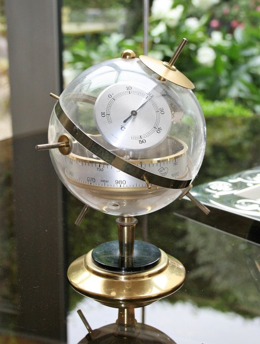 Baromètre, sputnik barometer - Laiton, plexiglas - Années 60