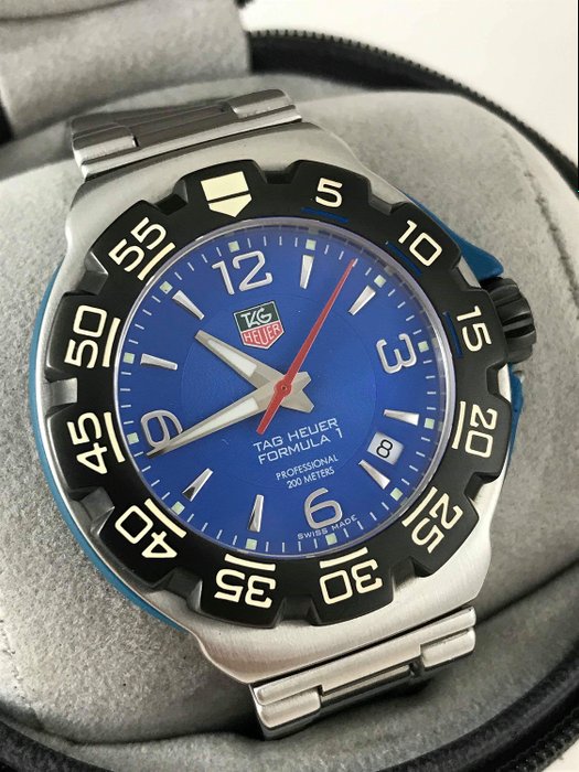 TAG Heuer - Formula 1 Professional 200M Blue Dial "NO RESERVE PRICE" - WAC1112 - Homme - 2000-2010