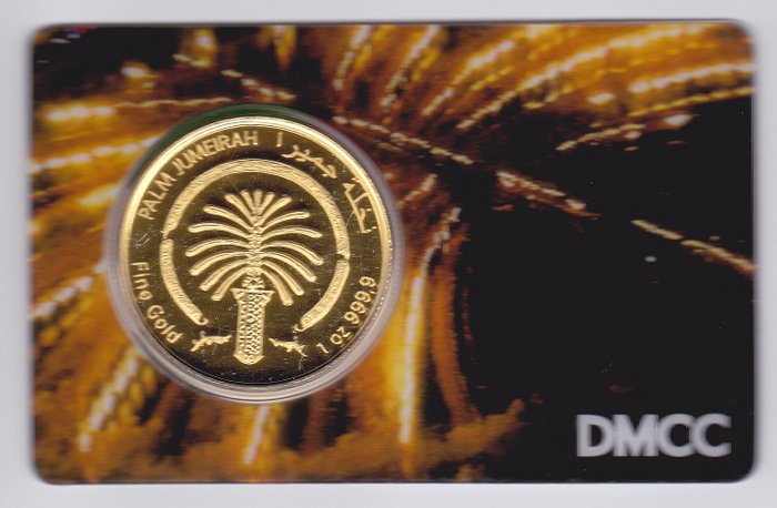 Emiratele Arabe Unite - 1 ounce Dubai Sheikh Mohammed Bin Rashid Al Maktoum in coincard - Aur