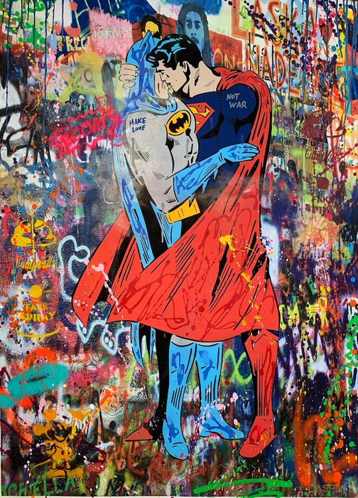 StreetArt Make Love Not War Canvas
