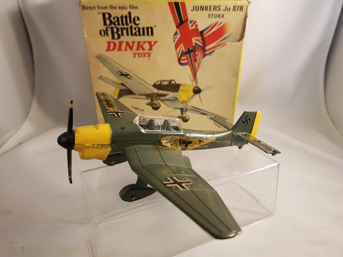 Dinky Toys - schaal niet bekend - Stuka junkers JE 87B  bomber  - junkers stuka bombardier avec bombe JE 87B
