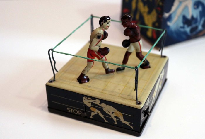 Hans Biller HABI - Tin toy boxing match by Hans Biller Slugger Champions - 1950-1959 - Germany