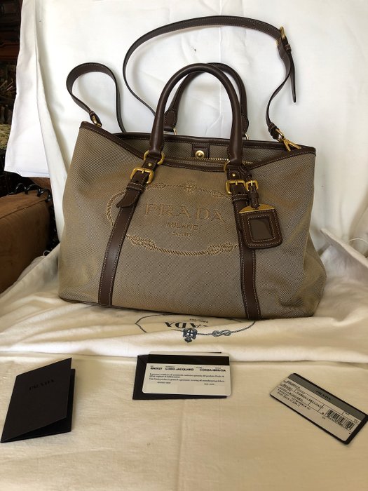 Prada - canvas lux tote Handbag
