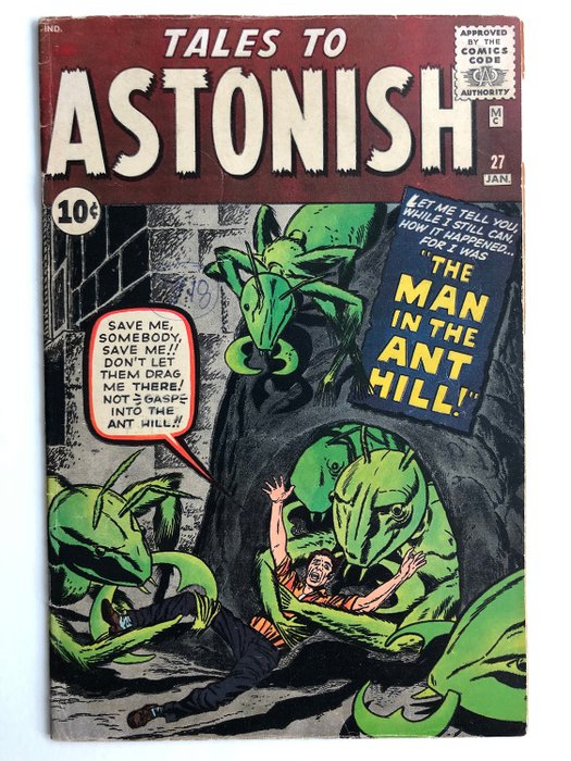Tales To Astonish #27 - 1st Appearance Of The Ant-Man Appearance - Henry Pym Not In Costume - Mid Grade!!! - Important Very Early Key Marvel Book!! - Softcover - Eerste druk - (1962)