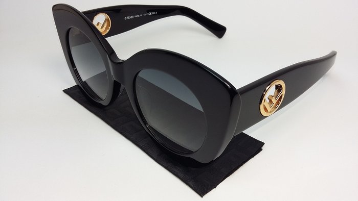 fendi black cat eye sunglasses