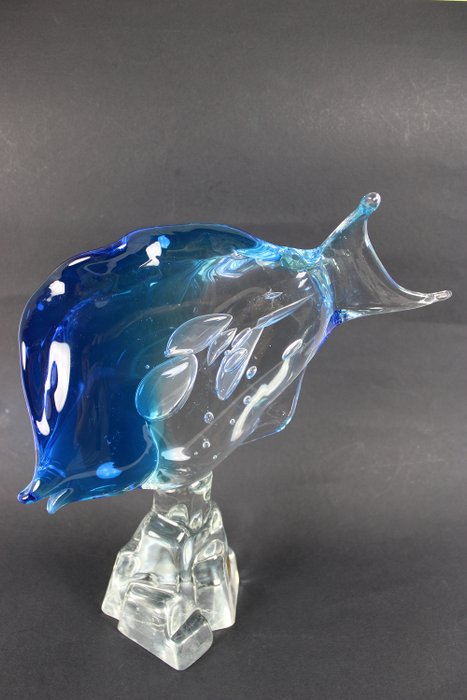 Licio Zanetti - Vetro di Murano - Objeto de cristal, Pescado (31 cm) - Vidrio (vidrio de color)