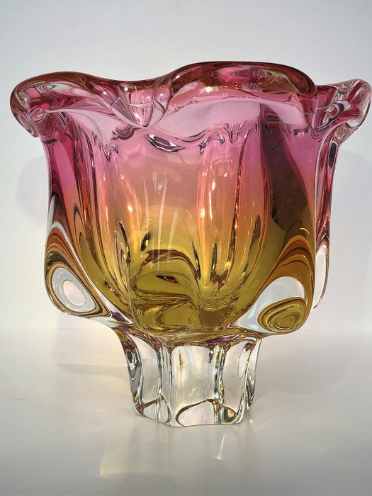 Jan Beranek - Skrdlovice - 藝術玻璃碗 - 玻璃