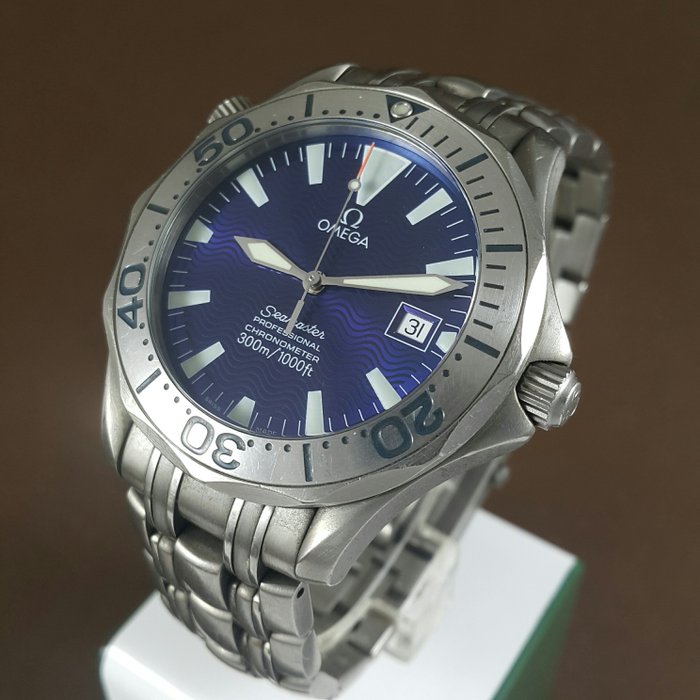 Omega - Seamaster Professional Chronometer 300 M/1000ft Blue Wave - 168.1623 - Mężczyzna - 2000-2010