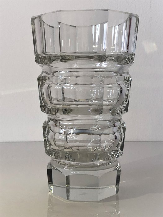 Josef Hoffmann - Moser - Clear Geometric Vase