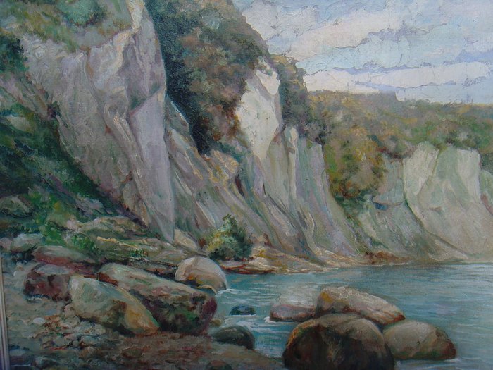 Gustav Thiele (1877 - 1968) - Steinige Steilküste