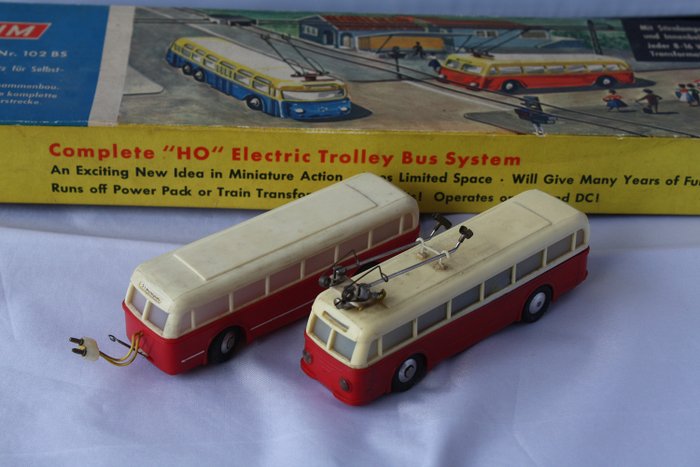 Eheim H0 - 102 BS - Scenery - Eheim Trolley bus with trailer