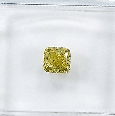 1 pcs Diamante - 0.54 ct - Radiante - fancy light yellow 