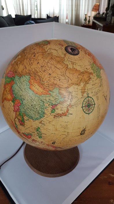 Karl-F Harig - Scan/Globe A/S Denmark - Wereldbol/Globe (1) - Abstract - Papier, Plastik voet