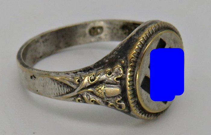Germany - Sympathy ring silver plated with swastika