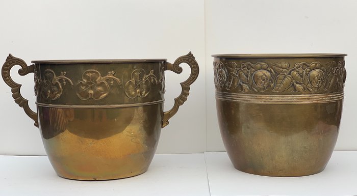 Daalderop KMD - Cache Pot (2) - 藝術裝飾 - 黃銅