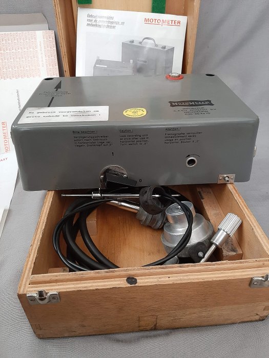 Medidor de desaceleración del freno / medidor de fuerza de pedal - Motometer - 1965