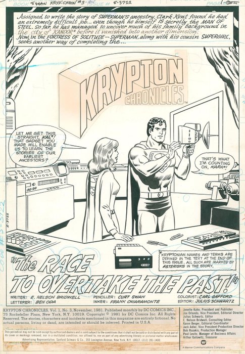 Superman Presents  Krypton Chronicles - Vol 1 #3 - Losbladig - Eerste druk - (1981)
