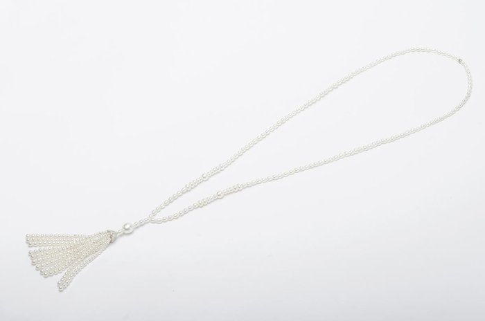 tiffany pearl tassel necklace
