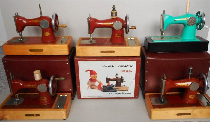 Macchine da cucire per bambini russi vintage - URSS (5) - Metallo - Legno -  Catawiki