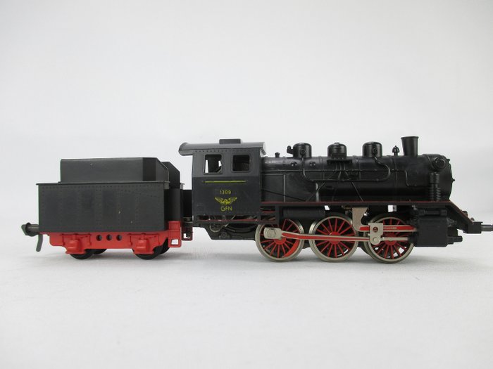 Fleischmann H0轨 - 1309 - 煤水车蒸汽机车 - 来自60年代的Loco - GFN