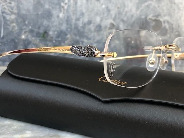 Cartier - Diamond Panthere Custom Sonnenbrillen