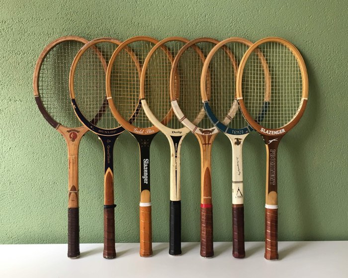 Seven Old Wooden Tennis Rackets 7, Wooden Tennis Rackets History