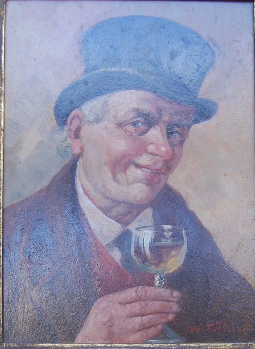 Wilhelm Thiele (1872-1939) - Der Weintrinker
