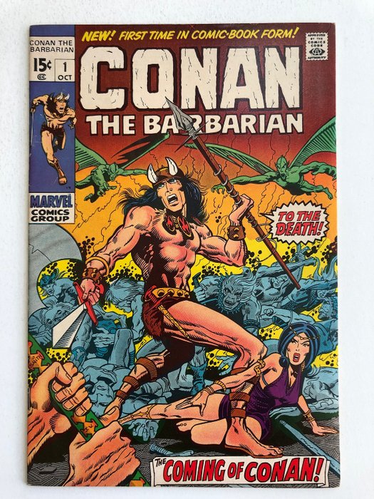 Conan The Barbarian #1 - Origin & 1st Appearance Of Conan -  1st Appearance Of King Kull - Very High Grade!!!!! KEY BOOK!!!! - Softcover - Eerste druk - (1970)