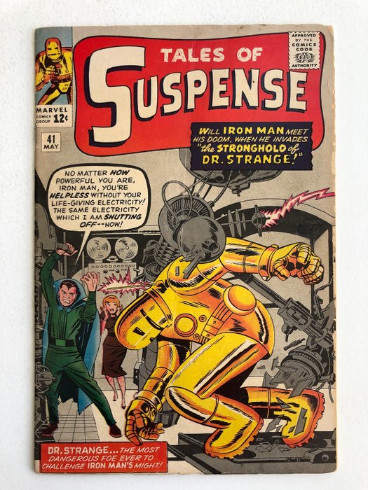 Tales Of Suspense #41 - 3rd Appearance Of Iron Man - Basically Iron Man #3 - Mid Grade!  - Key Book!!! - Softcover - Eerste druk - (1963)