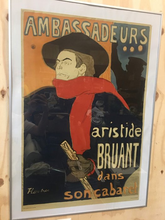 Ambassadeurs Artiste Bruant Toulouse Lautrec Style Art Nouveau Imprimé 