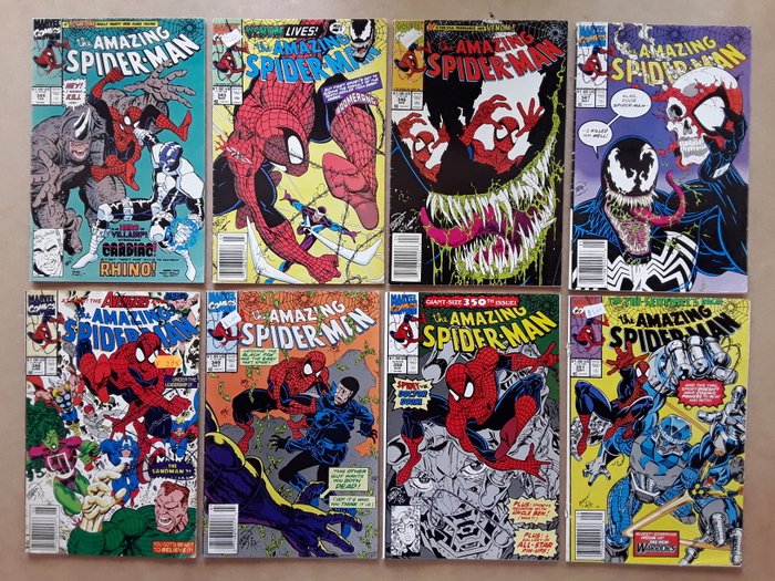 The Amazing Spider-Man - 17X Complete Run #344-360. First appearance of Cletus Kasady (Carnage) - Venom, The Avengers, Dr. Doom, Punisher, Moon Knight, Sandman, Rhino, Nova, Darkhawk, Cardiac - Softcover - Eerste druk - (1991/1992)