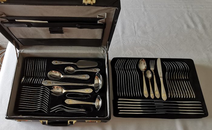 Royal Solingen - 72-piece cutlery set - Stainless steel 18/10 stainless steel with gold-plated details