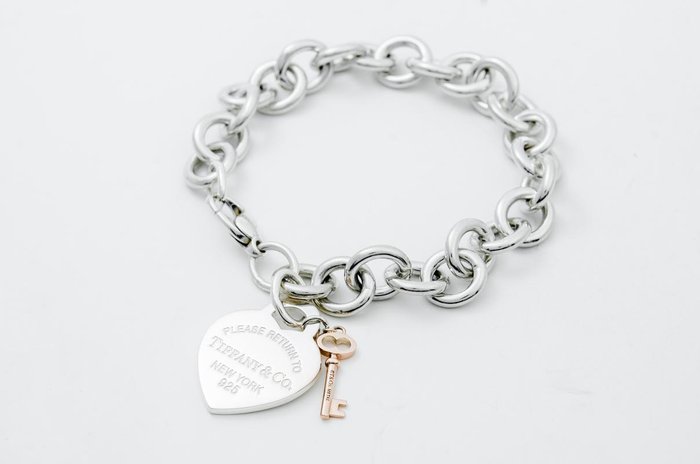 tiffany heart and key bracelet