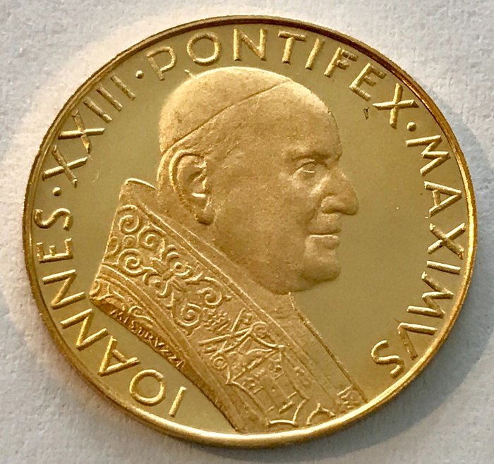 Vatican - Medaille o.J. - Papst Johannes XXIII Pontifex Maximus - Aur