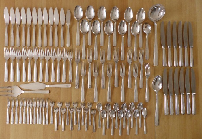 餐具組, Argental（ERCUIS） (100) - 鍍銀 - 法國 - 20世紀中葉