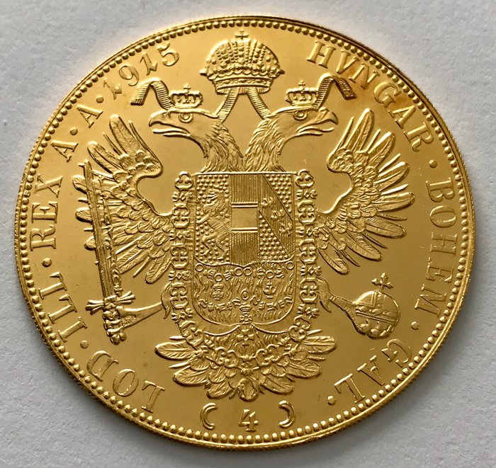 Austria - 4 Dukat 1915 - Franz Joseph I. - Gold