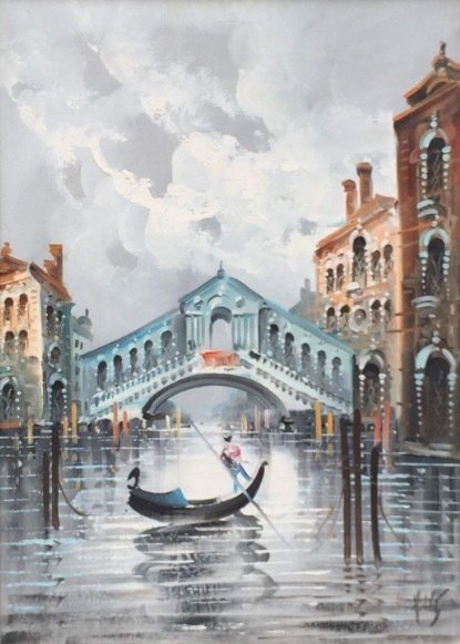 Antonio De Vity - Venezia - Ponte di Rialto -