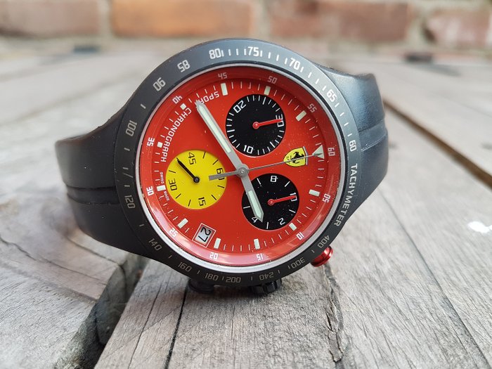 Klokke - Ferrari - Ferrari Pit Crew Titanium chronograph - 1980-1990