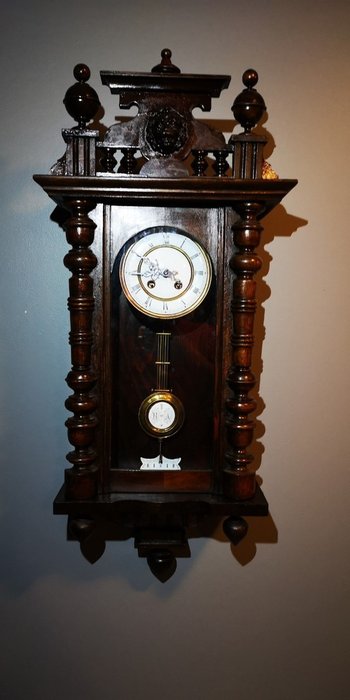 longcase clock - Friedrich Mauthe Schwenningen - 木 - 19世紀初