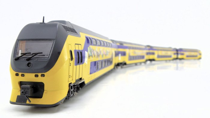 Rivarossi H0 - HR2359 - Train unit - 4-part double-decker VIRM "Lekker Lezen" - NS