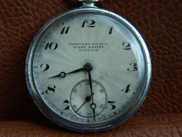 Manufacture Reconvilier Watch Co  - - S.A.S.F SAATEE Baghdad  Art Deco style - pocket watch NO RESERVE PRICE - Mężczyzna - 1901-1949