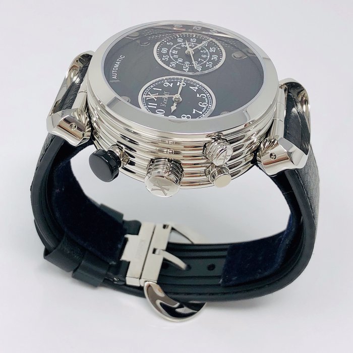 Korloff - Reversible 3 Time Zones Automatic Chronograph Saint Louis Swiss made - AVQ/A &quot;NO ...