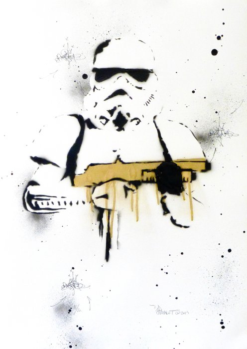 star wars spray paint art