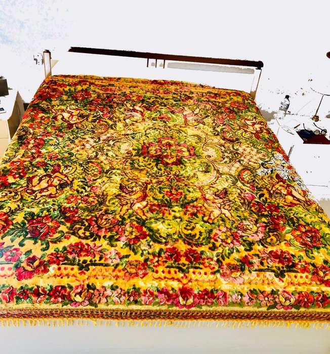 Prezioso Copriletto Barocco - Broccato Veneziano  - 毯子或偉大的古老掛毯 - 藝術裝飾 - 絲綢天鵝絨