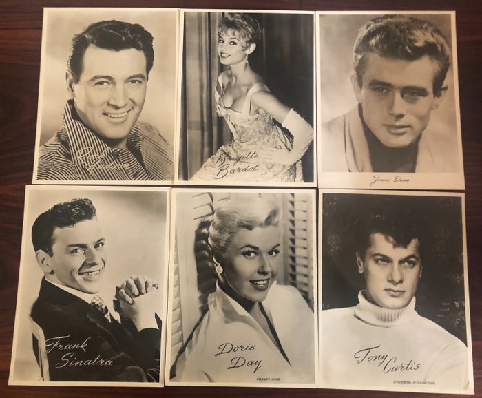 Sort / hvide fotos af berømte filmstjerner fra 50'erne - Papir