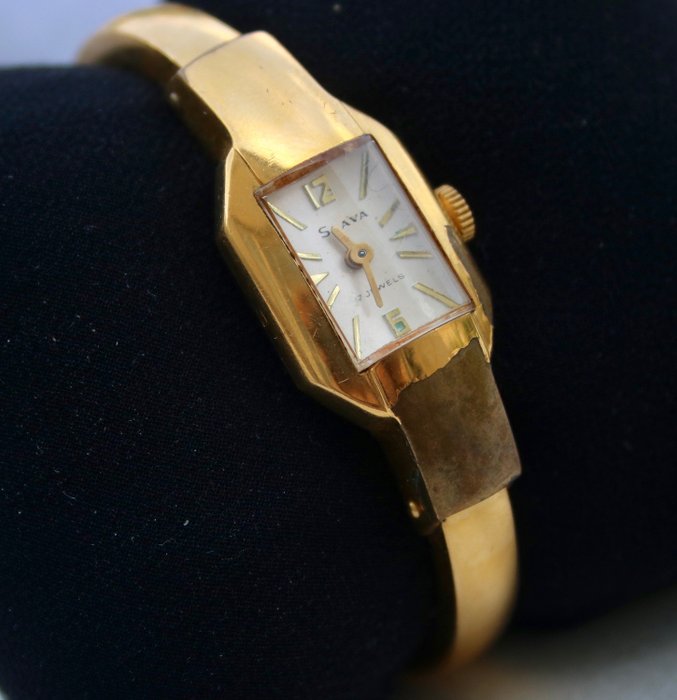 "Slava" brand Kultasilattu - Vintage-kello US.S.R.