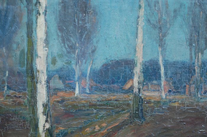 Gerard Jacobs ( 1865 - 1958 ) - Kempisch landschap met boerderijen